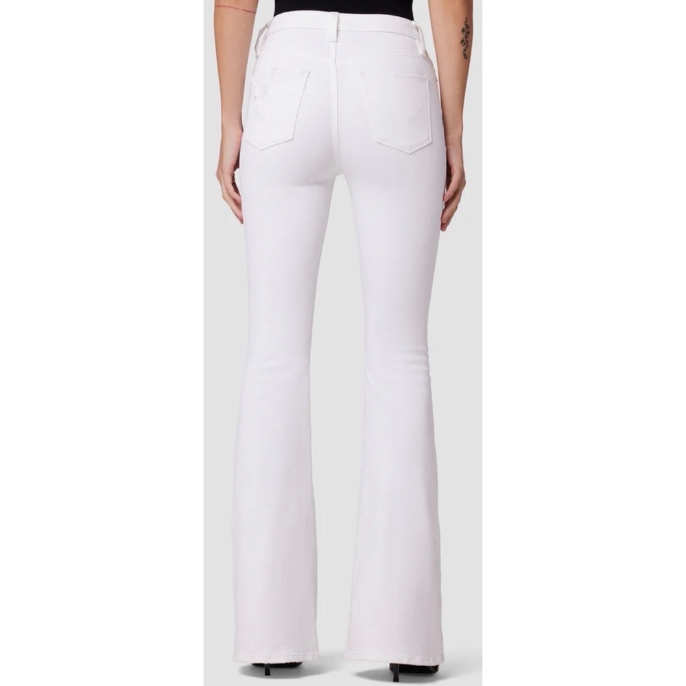 HUDSON Holly High Rise Flare White Denim Jeans *Tall/Long Inseam - Picture 2 of 9